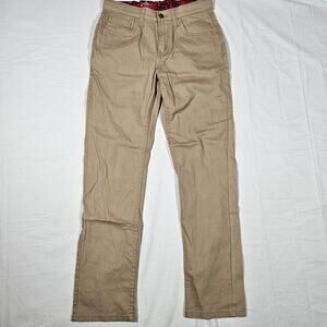 Levis 511 Khaki Pants Boys 16 Beige Stretch Twill Slim Fit Adjustable Waist